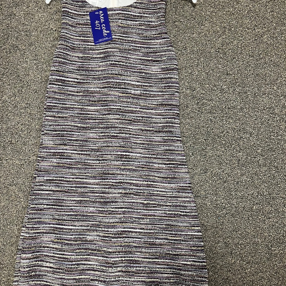 Area Code 407 NWT Kids Size Shift Multi-Colored Boucle Party Dress with Zipper